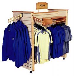 Clothing Slatwall Display